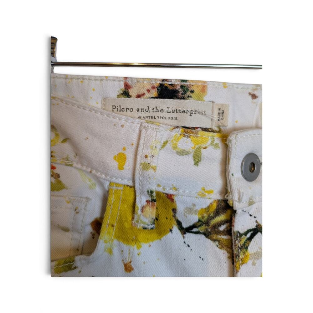Pilcro and the Letterpress ANTHROPOLOGIE Lemon Grove High-Rise Cropped Jeans 27 - Picture 9 of 9